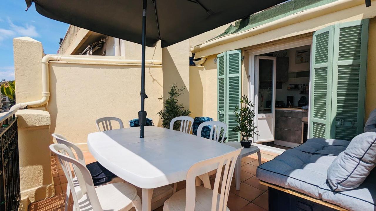 "Studio Ensoleille A Deux Pas Des Plages Avec Sa Grande Terrasse Privee !" Nice Exterior photo